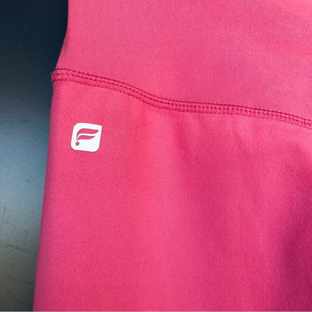 FABLETICS High Waisted Barbiecore Pink Floral Mesh Leggings Yoga Stretch Small - Picture 4 of 14